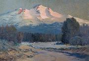 Ernst William Christmas Mountain View Spain oil painting artist